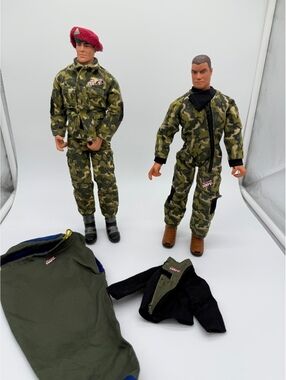 Vintage Lanard The Ultra Corps 12" Action Figures Lot - 1999/2000 Camo & Gear